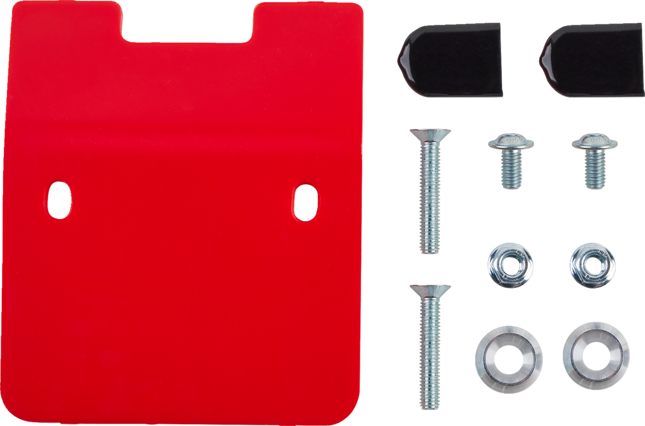 T.M. DESIGNWORKS Skid Plate - Red - Honda HOLG-470-RD