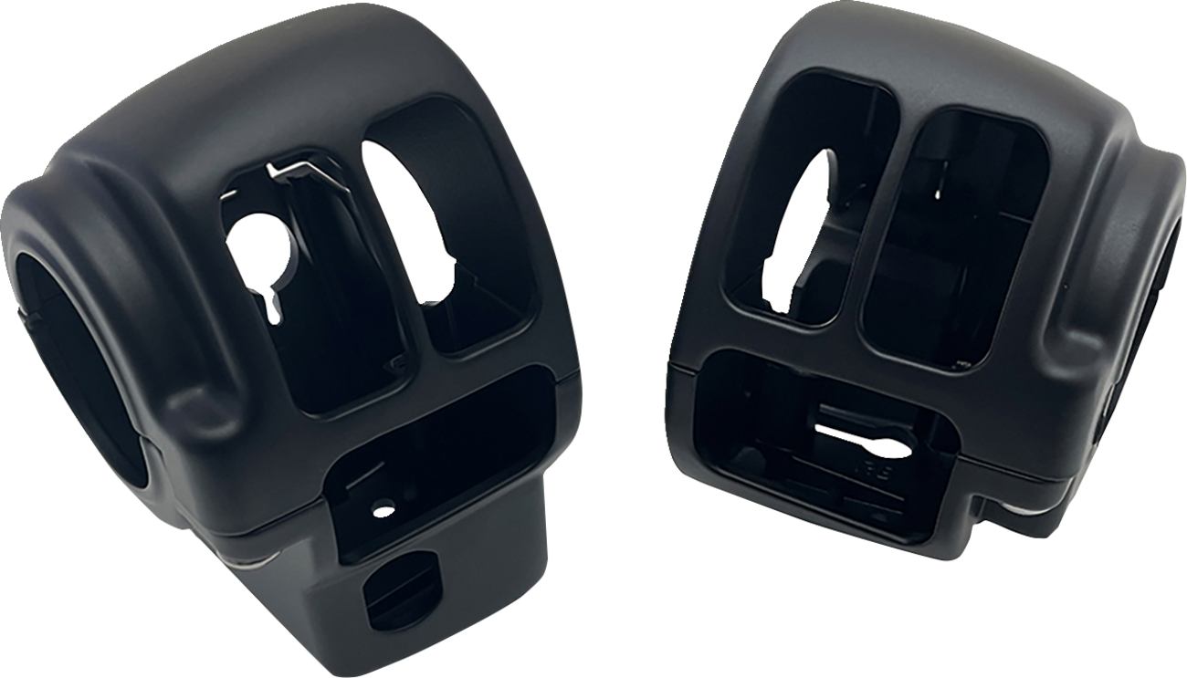 DRAG SPECIALTIES Handlebar Switch Housing Kit - Cruise - Black H07-0773AMB
