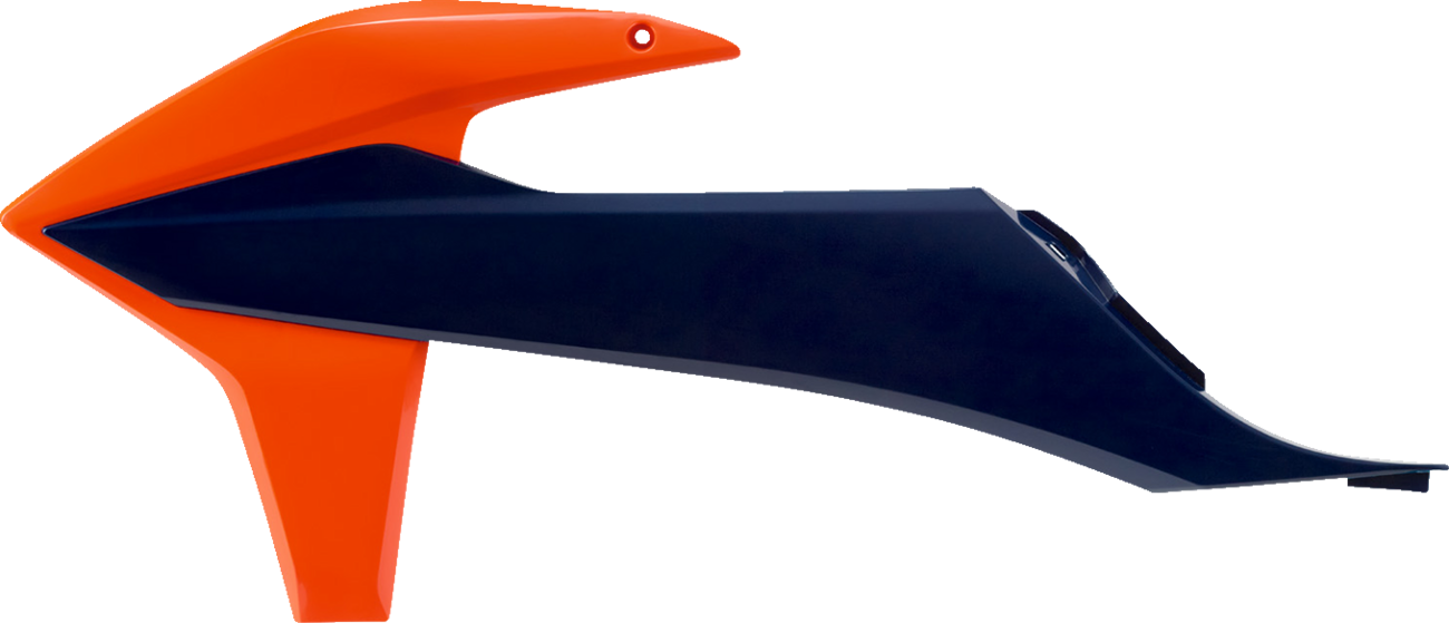 POLISPORT Radiator Cover - Orange/Blue - KTM 8422100045