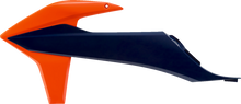 POLISPORT Radiator Cover - Orange/Blue - KTM 8422100045