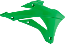 POLISPORT Radiator Cover - OEM Green - KX 85/100 8417300004