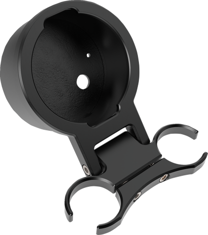 LA CHOPPERS T-Bar Gauge Mount - Single - Black - 1.25" Diameter LA-7398-11B