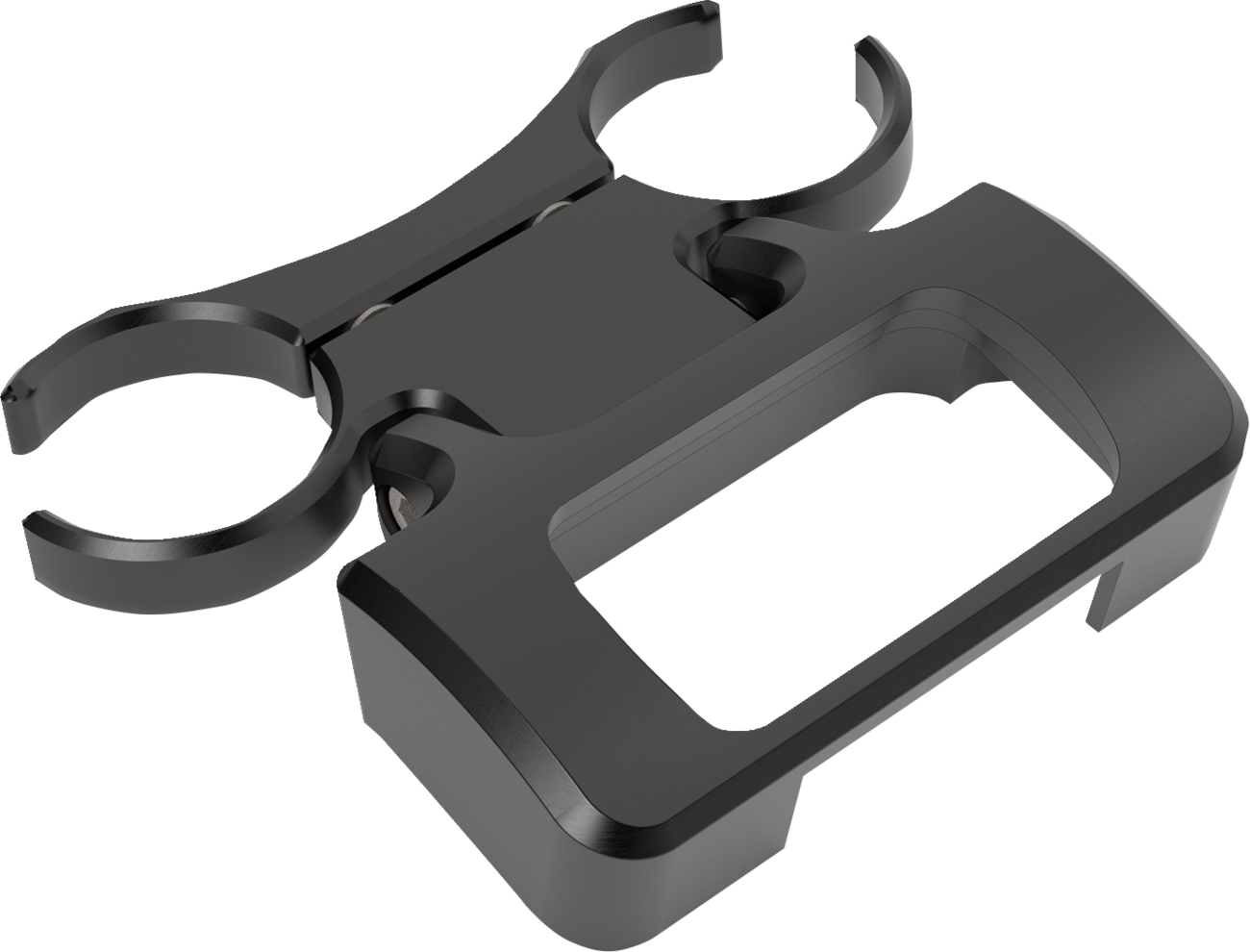 LA CHOPPERS T-Bar Gauge Mount - Single - Black - 1.00" Diameter - M8 Softail LA-7398-00B