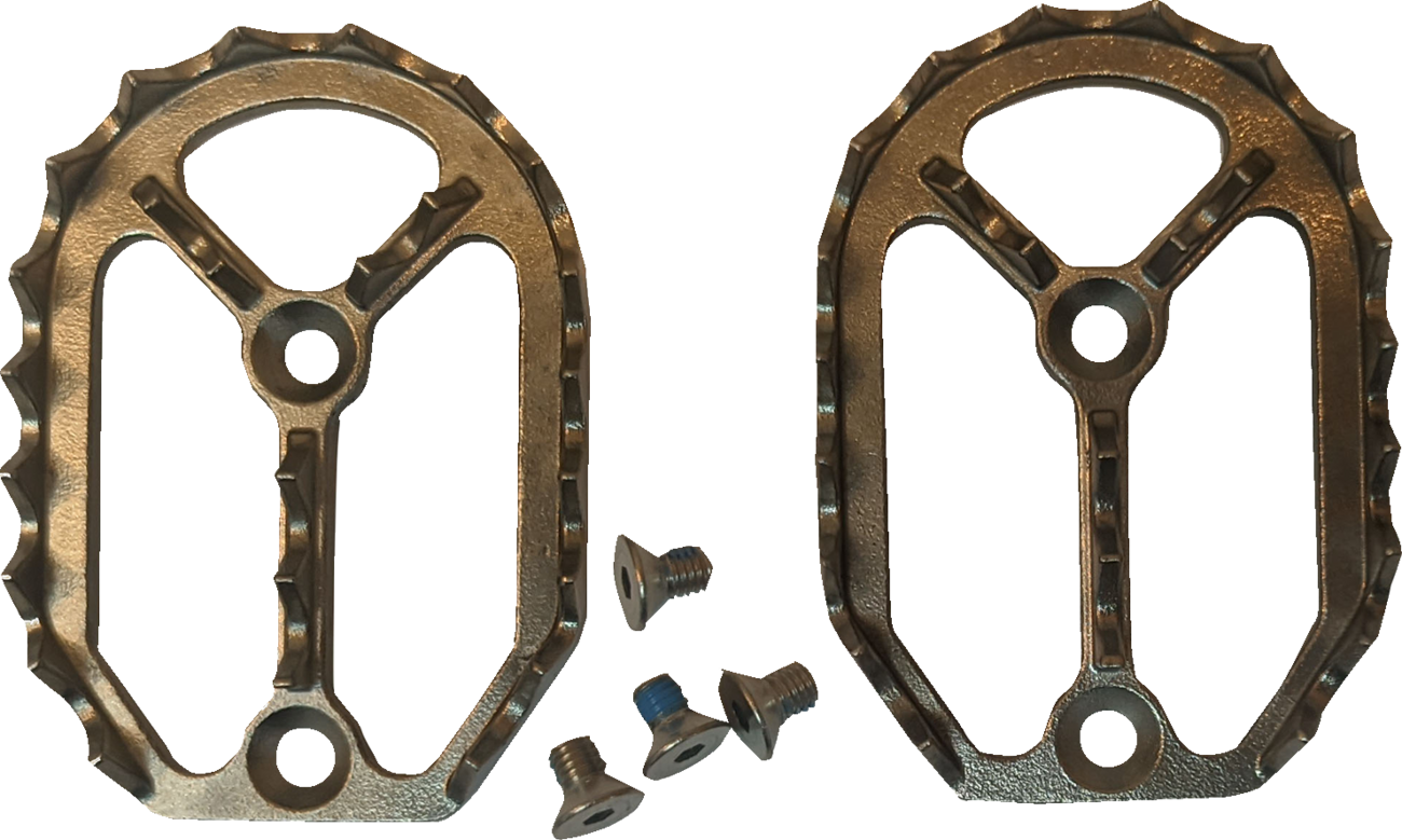 DRAG SPECIALTIES Qualifier Foot Rest - Teeth and Screws P17-6602-T