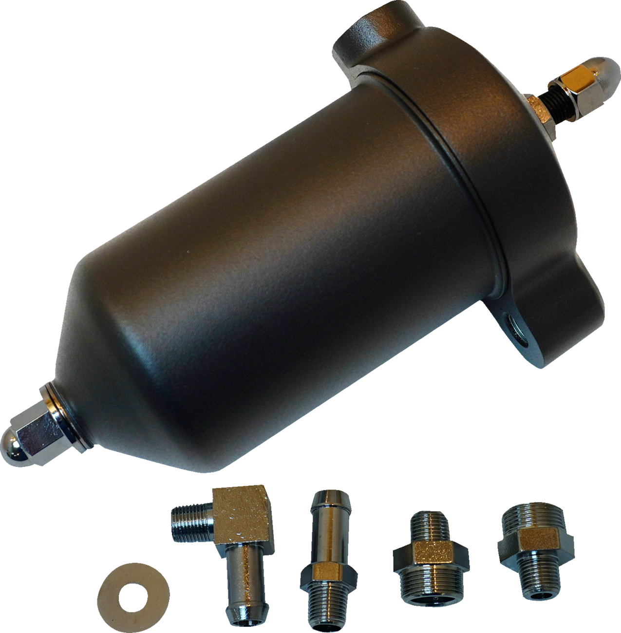 DRAG SPECIALTIES Oil Filter Assembly - Black 14-0007MB