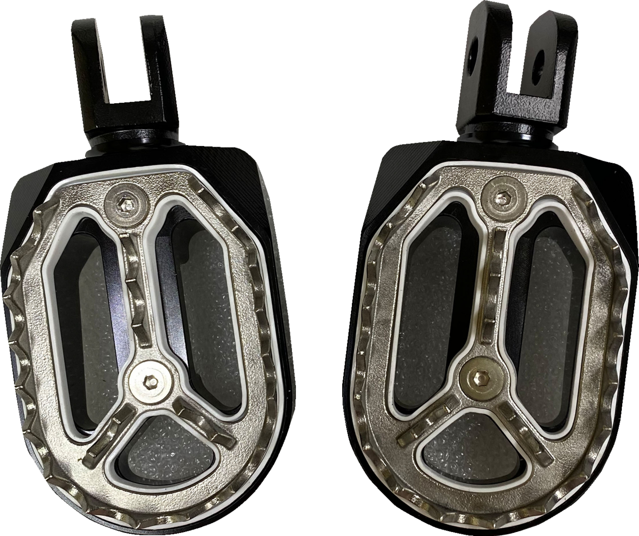 DRAG SPECIALTIES Qualifier Foot Pegs - Black - Driver P17-0/6602BWFD