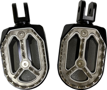 DRAG SPECIALTIES Qualifier Foot Pegs - Black - Driver P17-0/6602BWFD