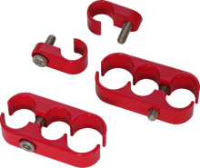 SHOW CHROME Hose Clamp Set - Slingshot 44-101RED