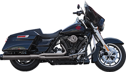 S&S CYCLE 2-into-1 Lava Chrome Sidewinder® Exhaust System - Race Only 550-1087