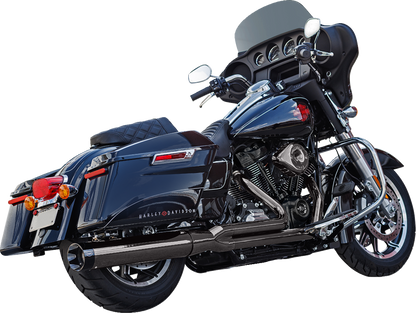 S&S CYCLE 2-into-1 Lava Chrome Sidewinder® Exhaust System - Race Only 550-1087
