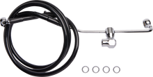 DRAG SPECIALTIES Brake Line - Rear - Non-ABS - Black 6141900-BLK