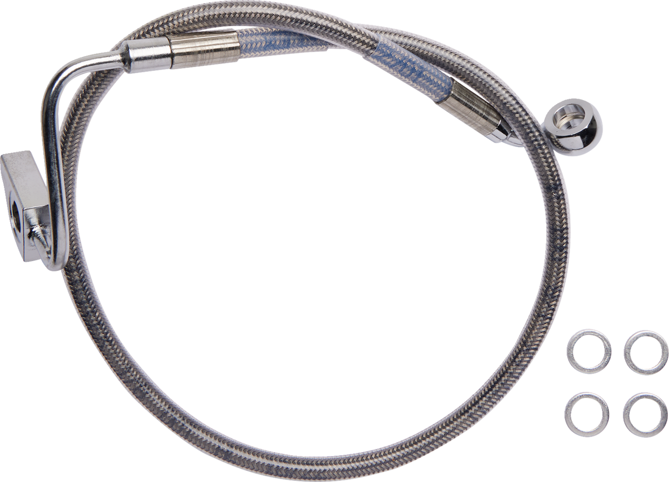 DRAG SPECIALTIES Brake Line - Rear - ABS - Stainless Steel 6172101