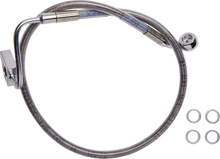 DRAG SPECIALTIES Brake Line - Rear - ABS - Stainless Steel 6172101