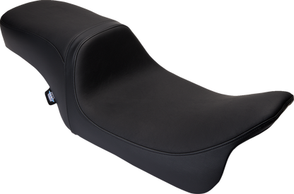 DRAG SPECIALTIES SEATS Predator 2-Up Seat - Vinyl - Black - Smooth - w/o Backrest - FLH/FLT '08-'24 0801-1487