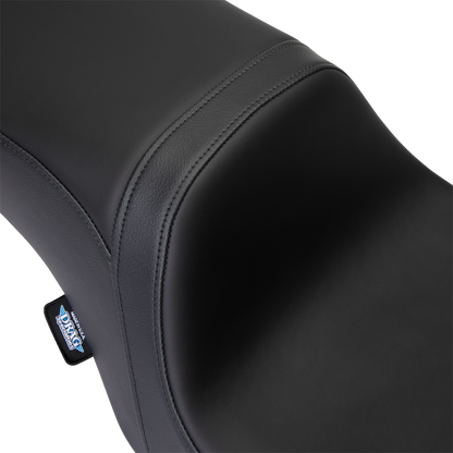 DRAG SPECIALTIES SEATS Predator 2-Up Seat - Solar Leather - Black - Smooth - w/o Backrest - FL '08-'23 08801-1495