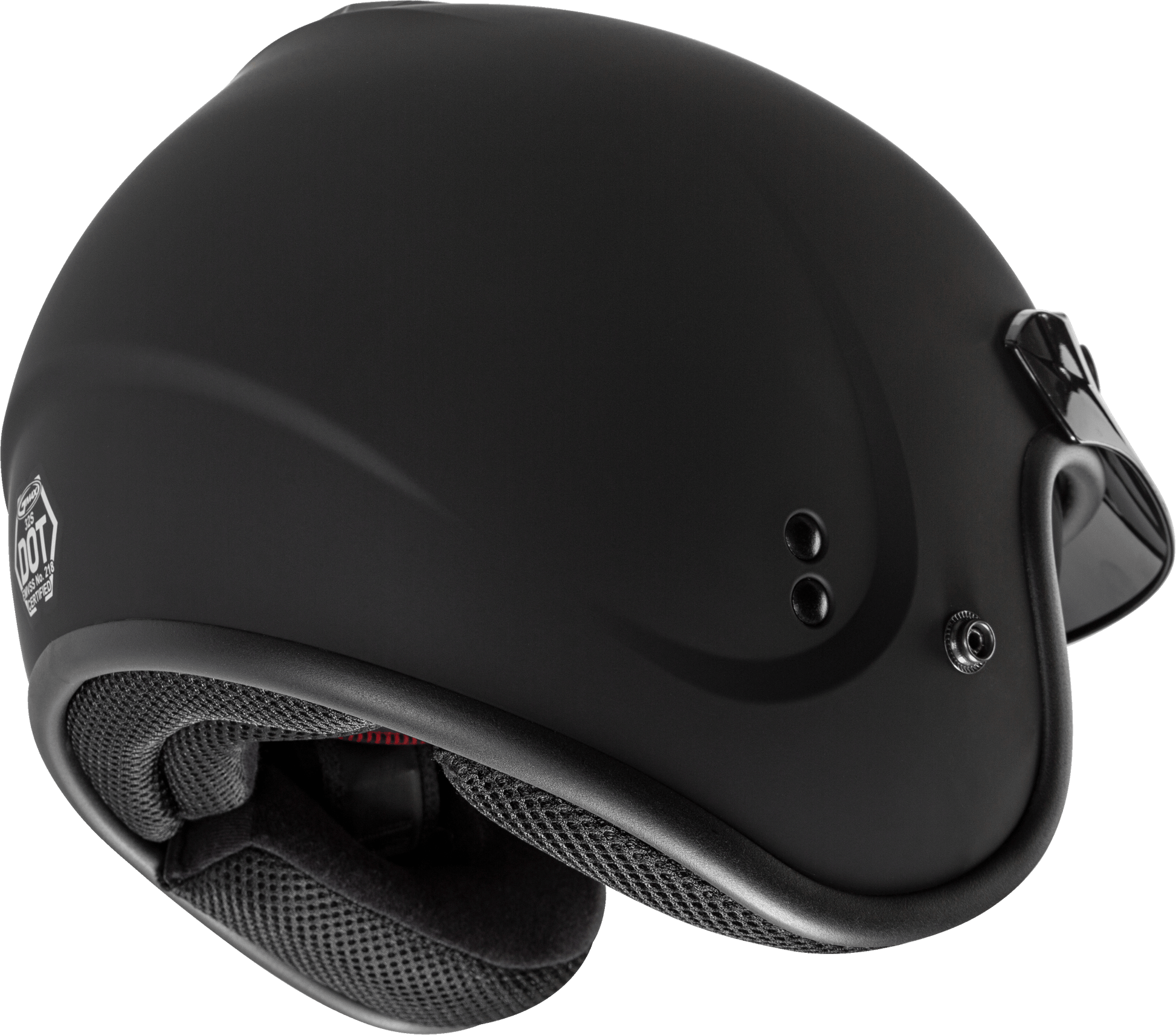 Gm 32 Open Face Helmet Matte Black Md