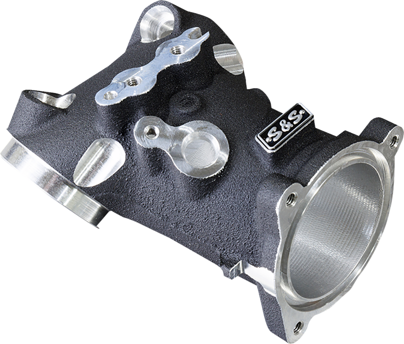 S&S CYCLE CNC-Ported 55 mm Intake Manifold - M8 - 55 mm - Black 160-0276