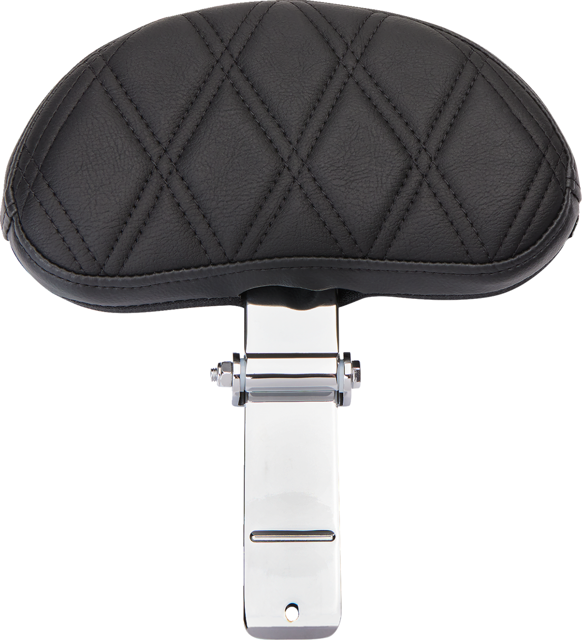 DRAG SPECIALTIES SEATS EZ Glide II Backrest - Small - Vinyl - Double Diamond Black Stitch 0822-0537