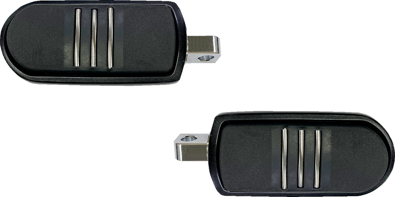 DRAG SPECIALTIES Sweeper Foot Pegs - Black - FX P17-0346GB