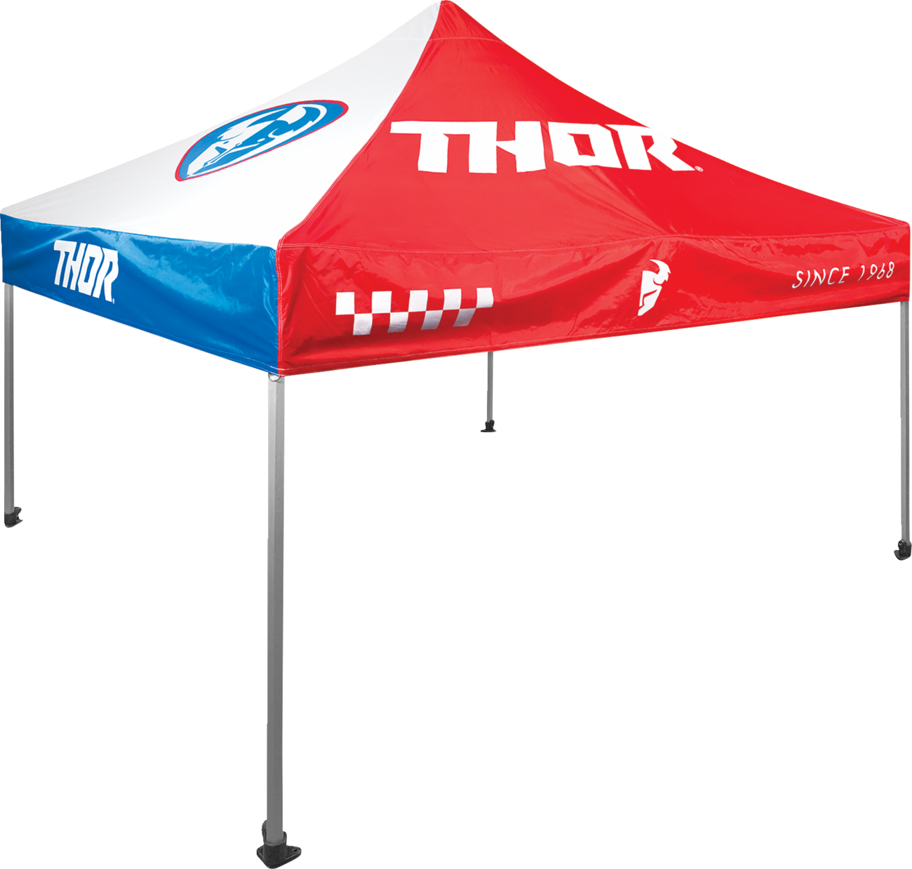 THOR Collapsible Canopy Top - 10' x 10' - Red/White/Blue 4030-0068