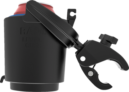 RAM MOUNTS Tough-Claw™ Mount with Level Cup™ Drink Holder RAM-B-132-400