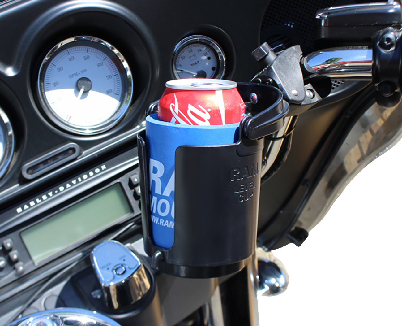 RAM MOUNTS Tough-Claw™ Mount with Level Cup™ Drink Holder RAM-B-132-400