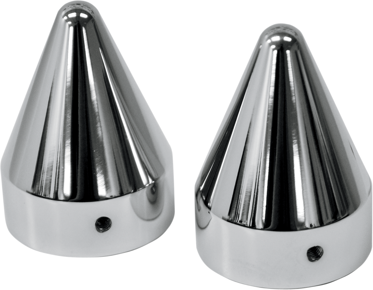 LA CHOPPERS Axle Caps - Spike - Chrome - Pair LA-7811-00