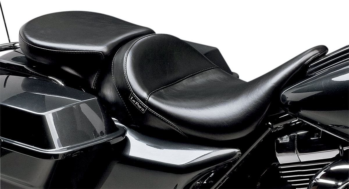 LE PERA Aviator Pillion Pad - Wide - Smooth - Black - FL '08-'23 LK-017PDX
