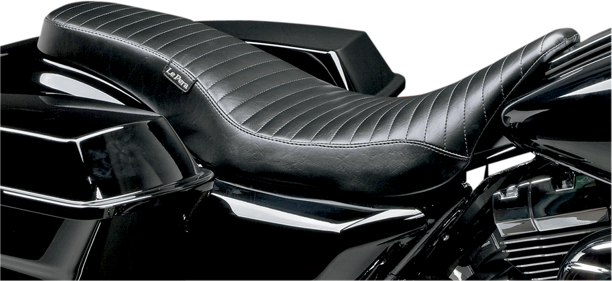 LE PERA Cobra Full-Length Seat - Pleated - Black - FL '08-'24 LK-079PT