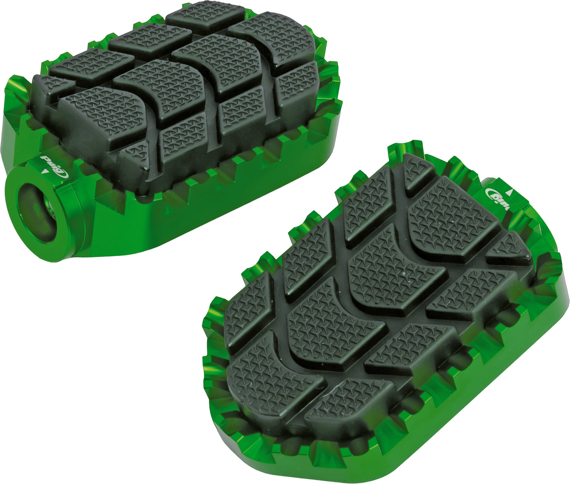 Footpegs Enduro Green
