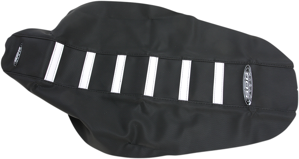 SDG 6-Ribbed Seat Cover - Black Ribs/Red Top/Black Sides 95943KRK