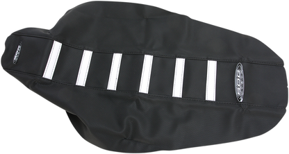 SDG 6-Ribbed Seat Cover - Black Ribs/Red Top/Black Sides 95943KRK