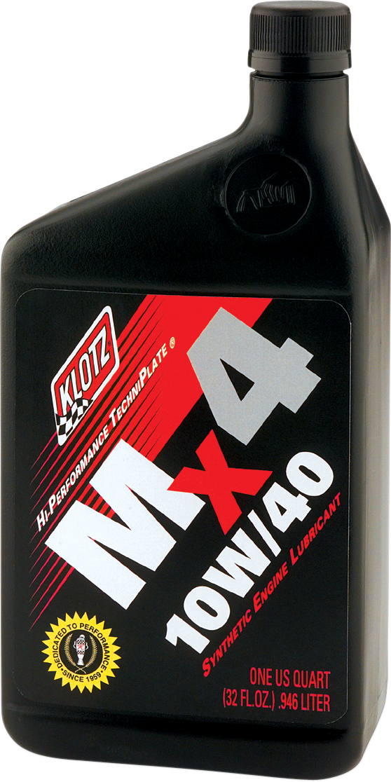KLOTZ OIL MX4 Synthetic Engine Oil - 10W-40 - 1 U.S. quart KL-860