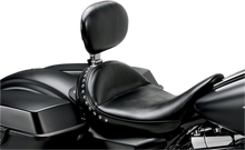 LE PERA Monterey Solo Seat - With Driver Backrest - Smooth - Black - FL '08-'23 LK-697BR