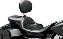 LE PERA Maverick Daddy Long Legs Seat - With Backrest - Black - Stitched - FL '08-'23 LK-957DLBR
