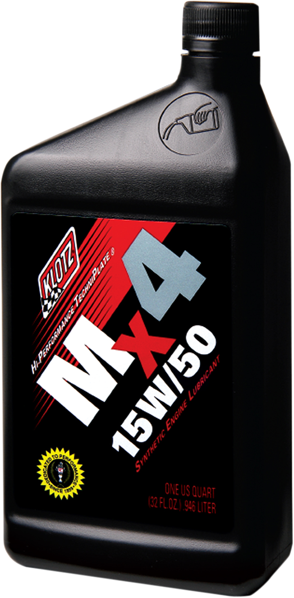 KLOTZ OIL MX4 Synthetic Engine Oil - 15W-50 - 1 U.S. quart KL-880