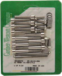 GARDNER-WESTCOTT Bolt Kit - Primary/Clutch/Chain Cover - Socket-Head SP-10-24-08N