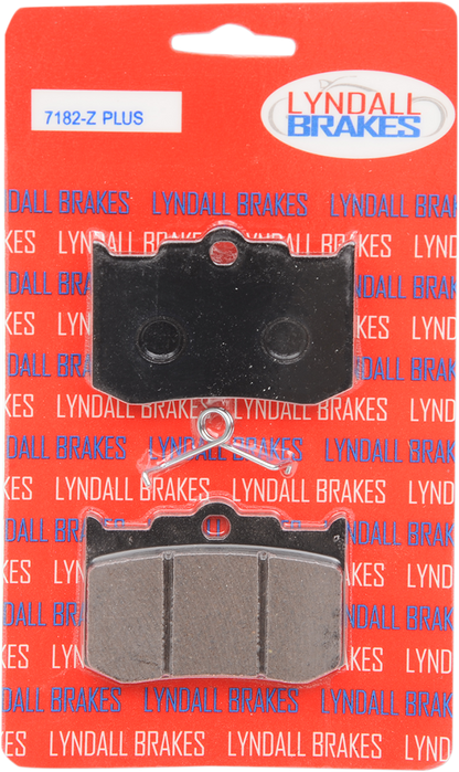 LYNDALL RACING BRAKES LLC Z-Plus Brake Pads - PM Calipers 7182-Z+