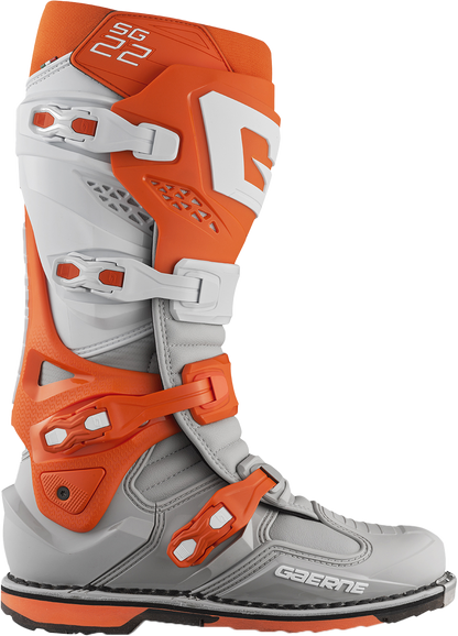 Sg 22 Boots Orange/White/Grey Sz 8