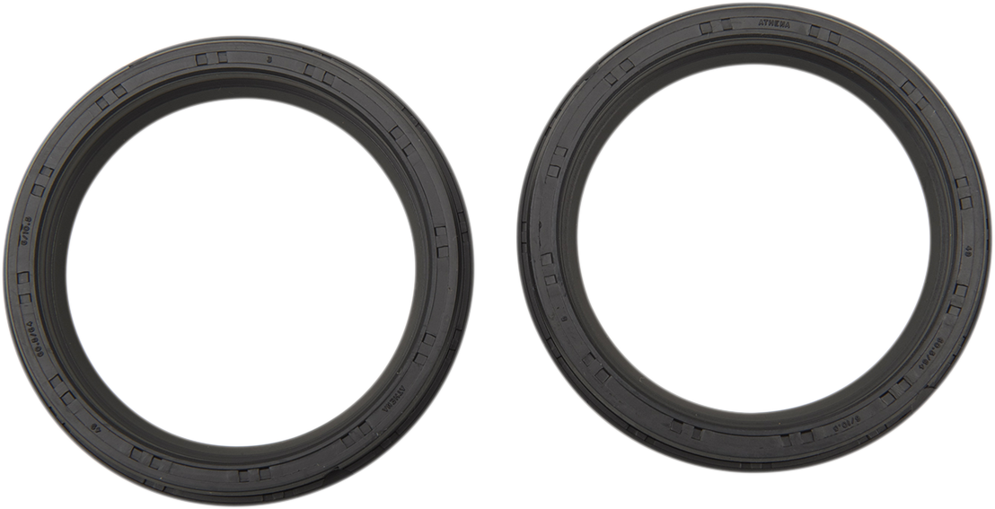 PARTS UNLIMITED Front Fork Seals - 49 mm ID x 60.5 mm OD x 10.5 mm T PUP40FORK455209
