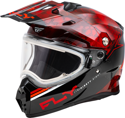 Trekker Cw Conceal Helmet Elec Shld Red/Black Sm
