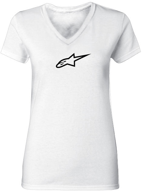 Womens Ageless Tee V Neck White Xl