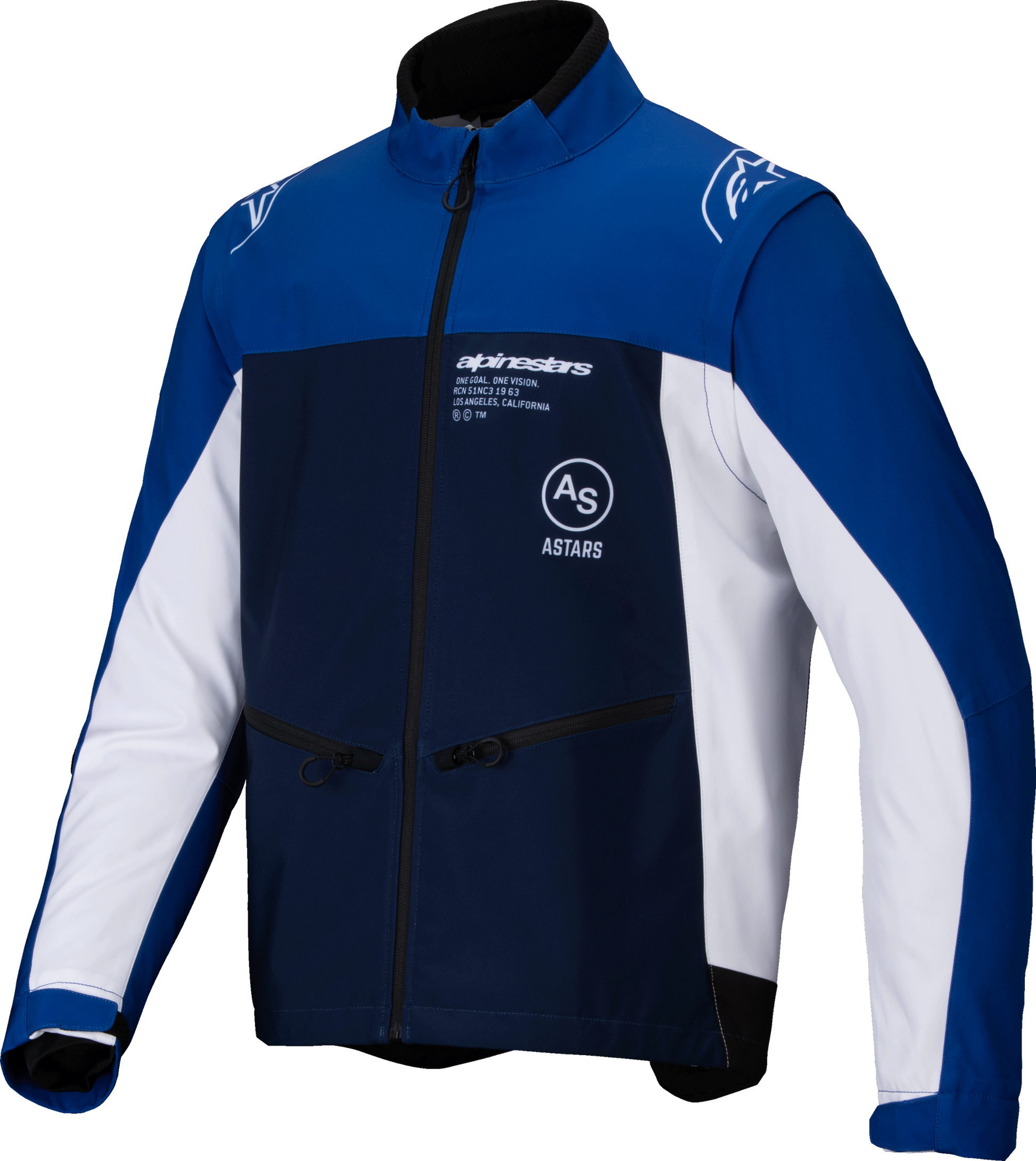 Lite Dura Softshell Jacket Navy/Bright Blue/White Lg