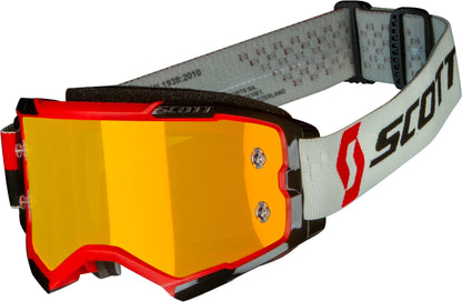 Fury Goggle Red/Black Orange Chrome Works