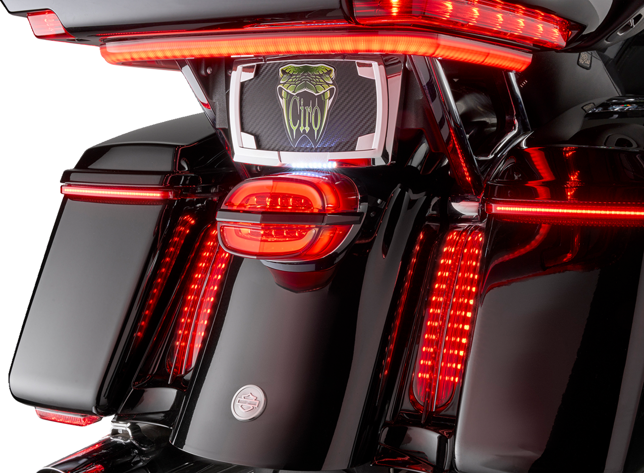 CIRO Taillight - Red Lens - with License Plate Light 40900