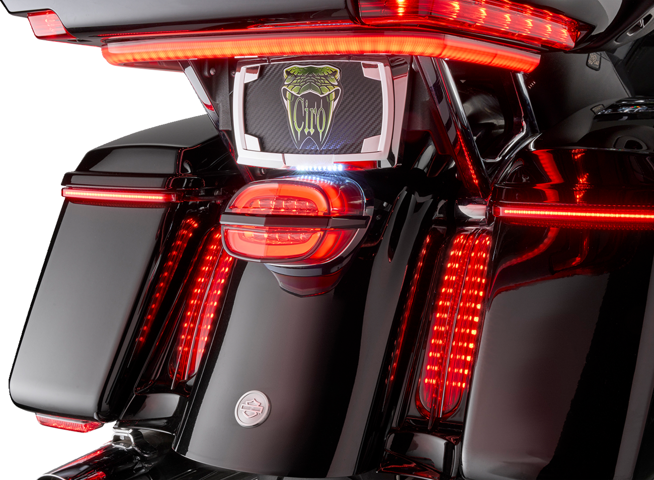 CIRO Taillight - Smoke Lens - with License Plate Light 40902
