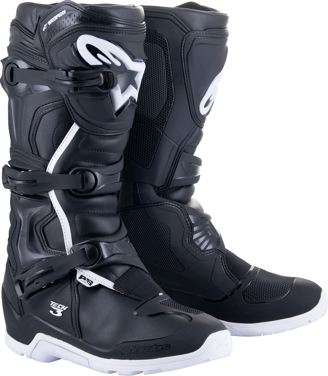 ALPINESTARS Tech 3 Enduro Waterproof Boots - Black/White - US 9 / EU 43 2013324-12-9