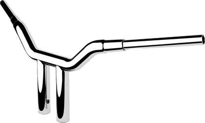 LA CHOPPERS One-Piece Kage Fighter Handlebar - 10" x 1-1/2" - Chrome LA-7343-10