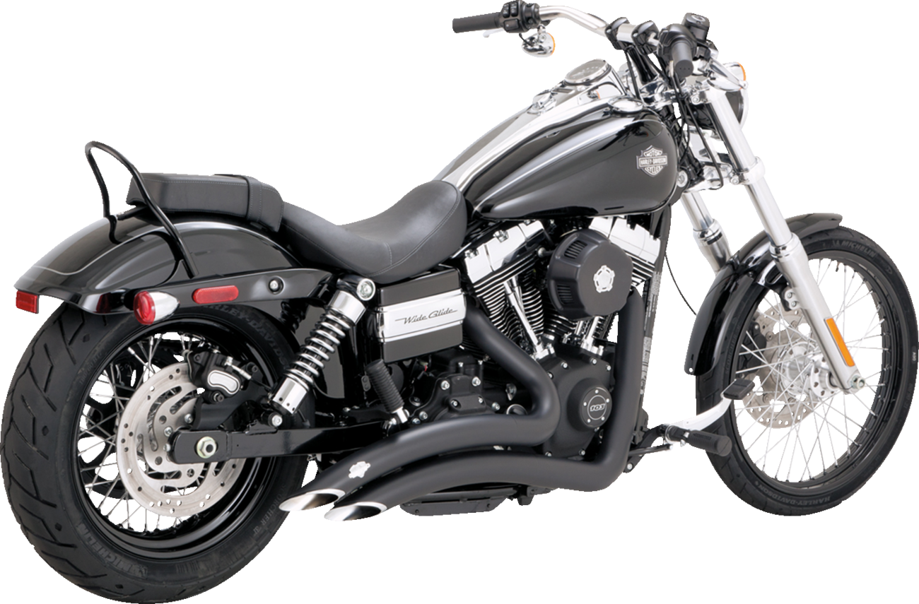 VANCE & HINES 2-into-2 Big Radius Exhaust System - Matte Black 46081