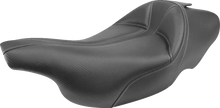 SADDLEMEN Dominator Solo Seat - w/o Backrest - Black w/ Gray Stitching - FLHT/FLTR '97-'07 897-07-0042